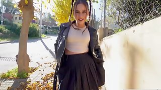 Filthy street sex with shameless nympho Bella Rico